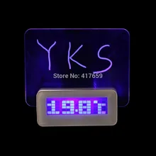 2015 Free Shipping Luminova LED Digital Clock led Luminous Message Board Alarm Clock With Calendar, Desktop Clocks hot search