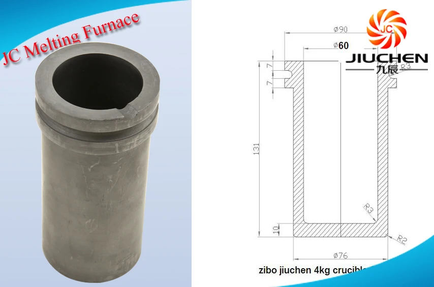 220v 4kg Portable Metal Scrap Melting Pot For Gold Silver Copper