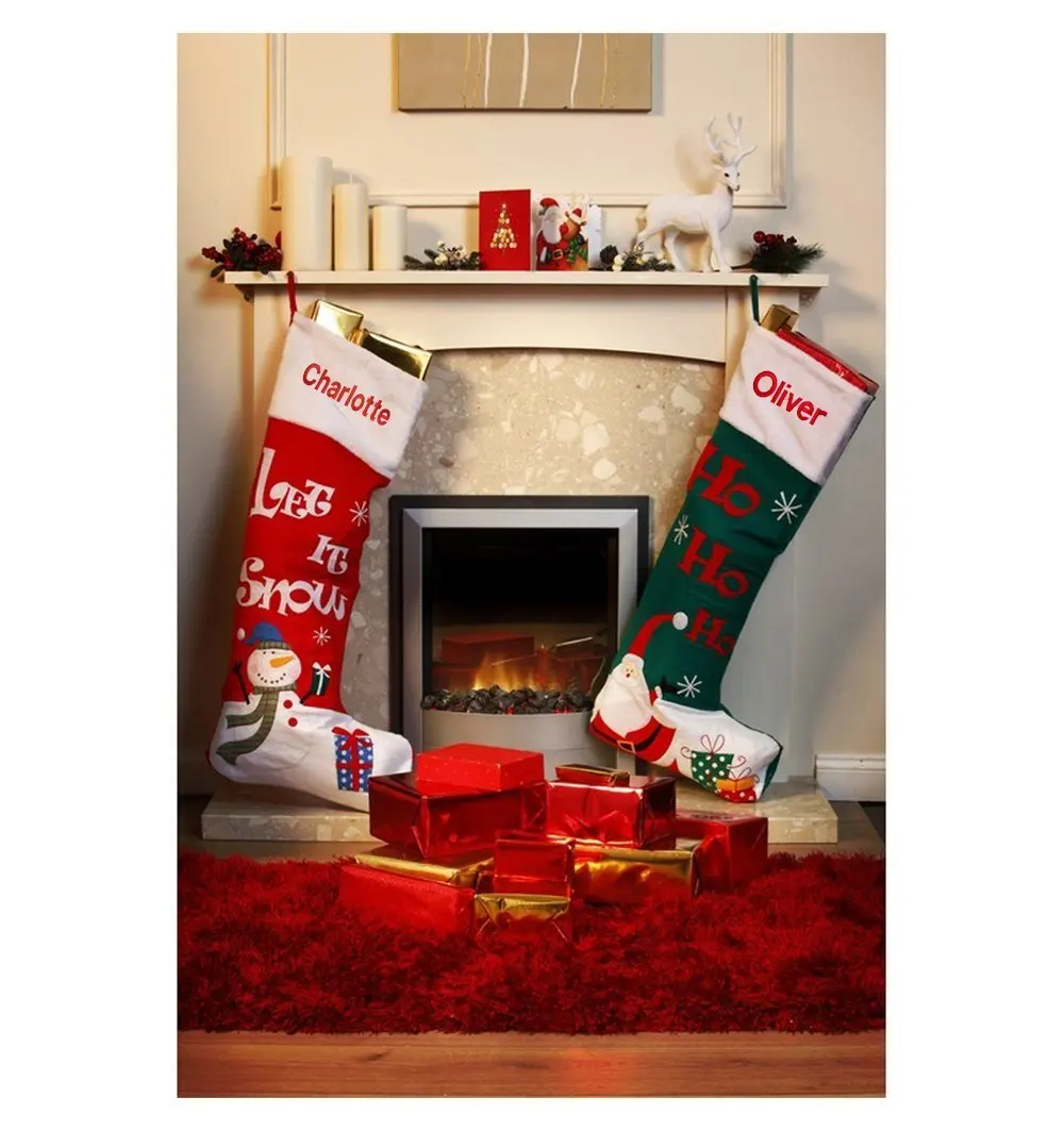 Stocking Personalised Find Deals On Get Quotations Personalised Extra Large Christmas Stocking Red
