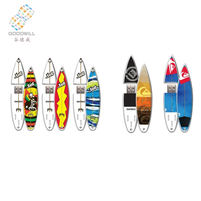 Bulk cheap gift usb pendrive hot sale Sport Surfboard USB Flash Drive with customized logo 1GB~64GB - ANKUX.COM