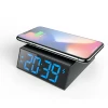 Creative Multifunctional Bedside Table LED Level Brightness Control Abs Alarm Clock With Wireless Charging