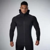 Custom muscle jackets mens unbrand fitness apparel gym sports polyester hoodie