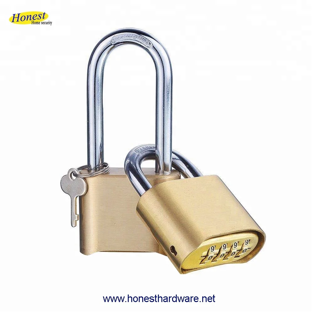 Brass 4 Digital Combination Padlock Coded Lock With Bottom Password