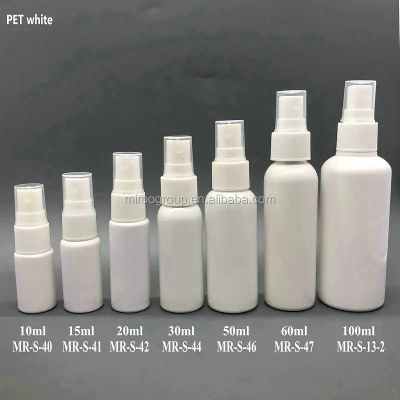 200 pcs White 2oz HDPE Bottles w// White Fine Mist Pumps Sprayer Cap