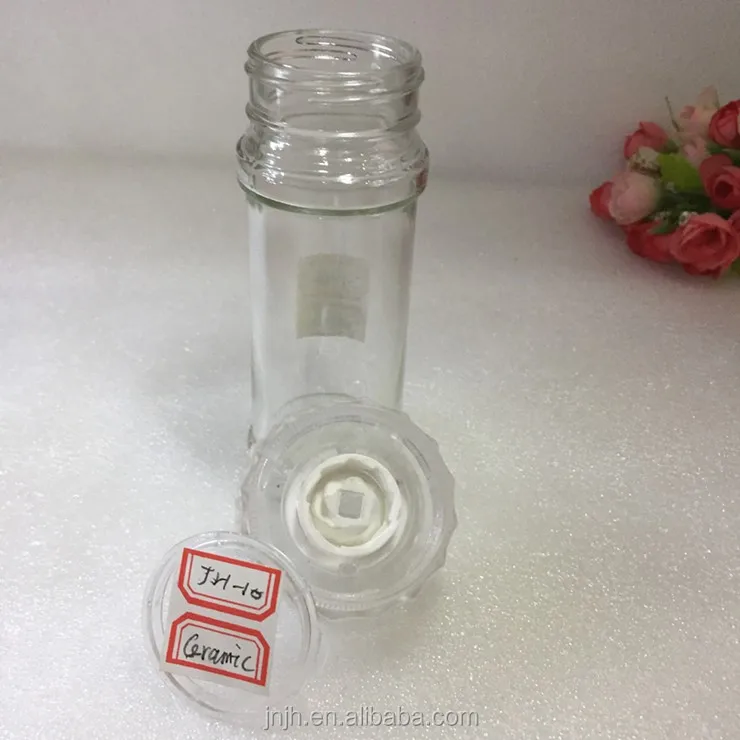 Plastic Pepper Mill Parts/small Glass Pepper Grinder Bottle/100 Ml Salt