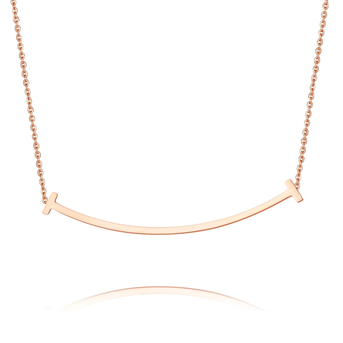 simple design women jewelry horizontal cross shaped pendant necklace