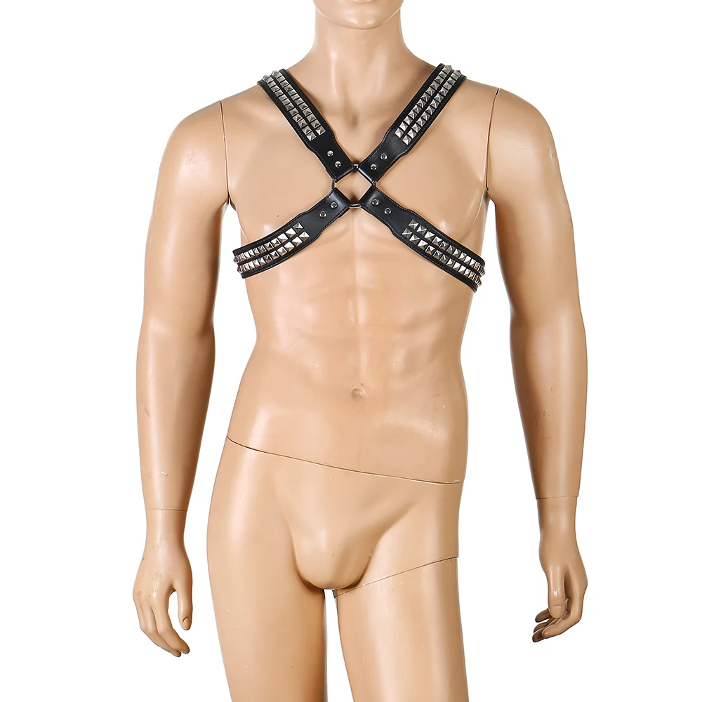 Male Sex Toy Belt Bondage Slave Bondage Leather Toys Gay Chest Harnesses Belts Men Shoulder Straps Belt Restraints Fetish Wear