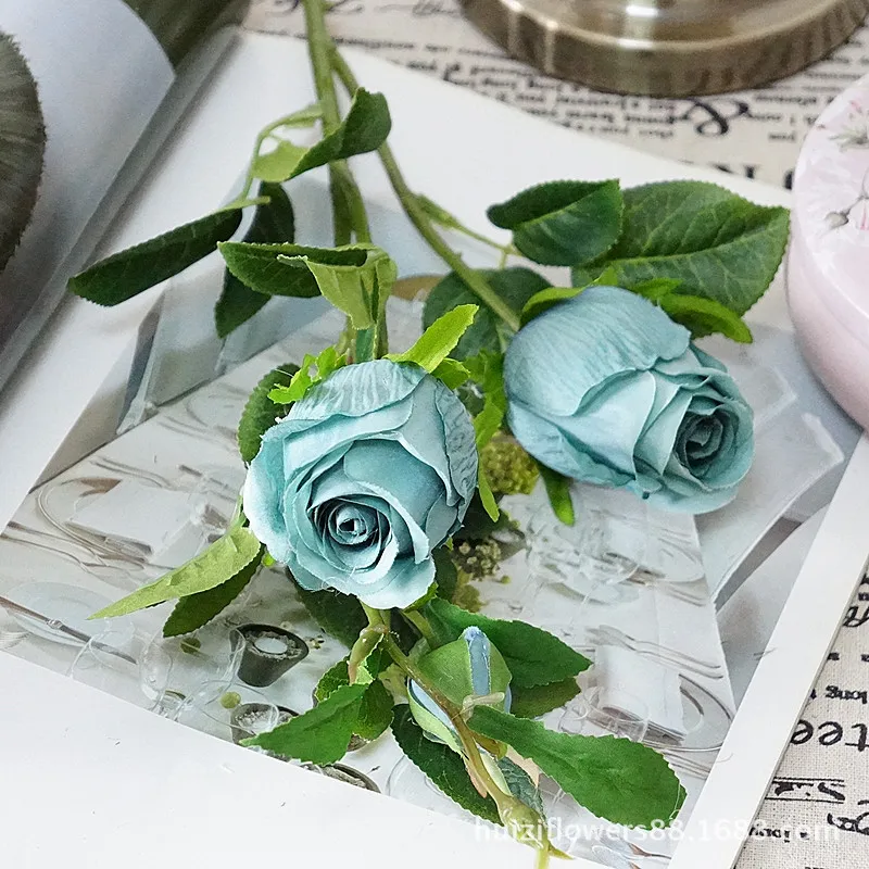 19" Artificial Rose Silk Flower Plants Wedding 05PU 3 