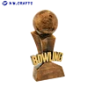 2018 High quality cheap resin bronze bowling trophy