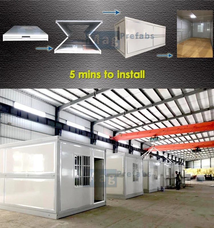 Guangzhou Collapsible Folding Container Van House For Office And