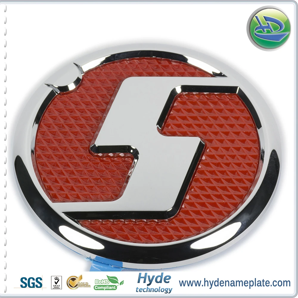 Car Body Logo Red Letter Emblem Car Badges,Car Grille Emblem Badges