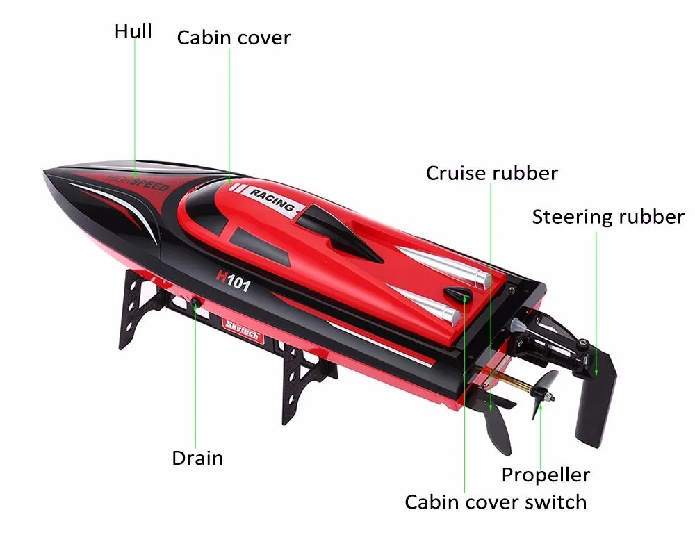 Skytech H101 Rc Boat Racing Boat 2.4g 180 Degree Flip High Speed ...