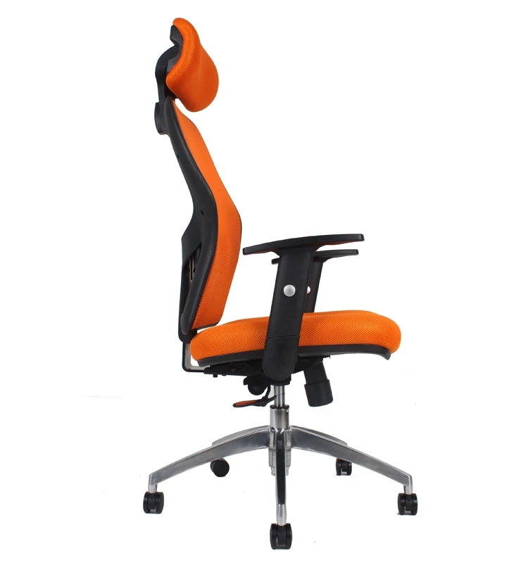 Heated High Back Office Mesh Chair With Headrest And Adjustable Lumbar ...