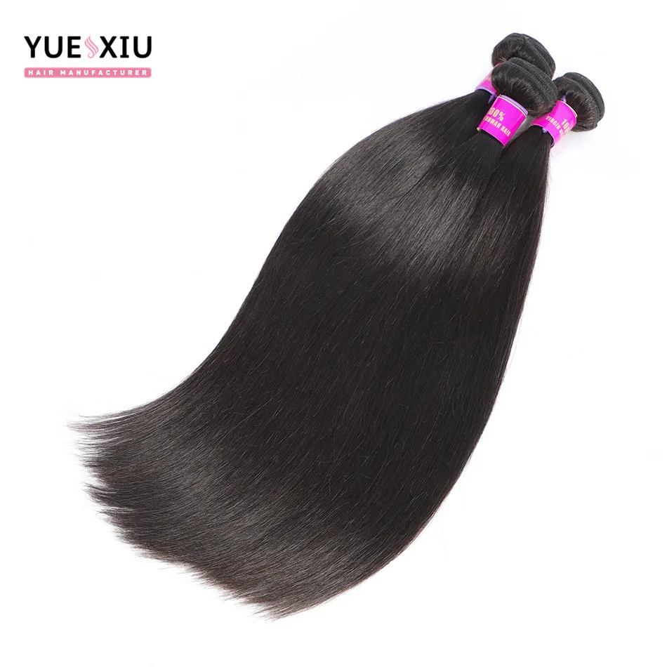Cuticle Aligned Super Double Drawn Virgin Human Hair Brazilian Straight Remy Hair Extensions