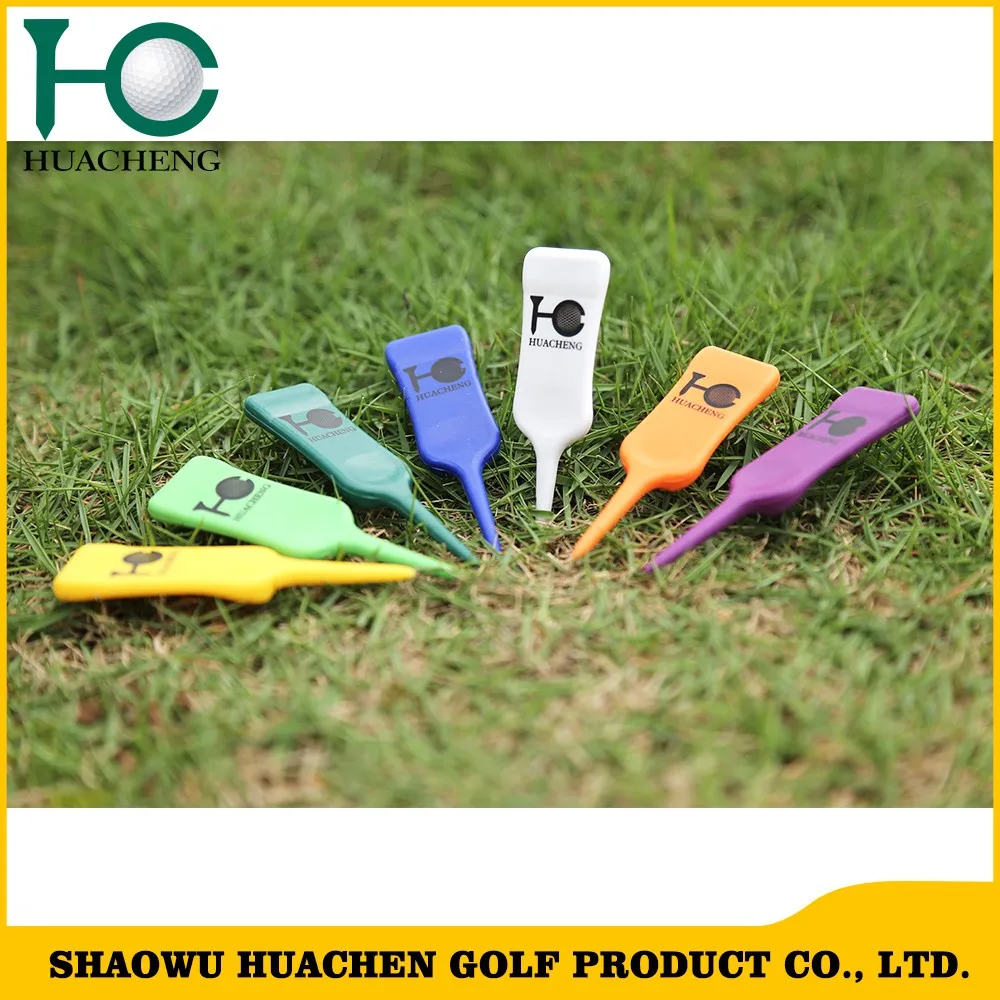 Customized New Single Prong Plastic Golf Divot Repair Tool For