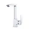 360 Degree Swivel Spout Hot and Cold Water Lead-free Solid Brass Single Handle Kitchen Sink Faucet