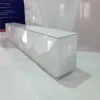 Functional L shape solid surface reception desk customized information center cashier desk