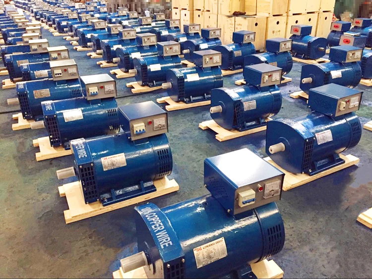 Stc Carbon Brush Generator 3kw 5kw 7.5kw 10kw 12kw 20kw Ac Alternator