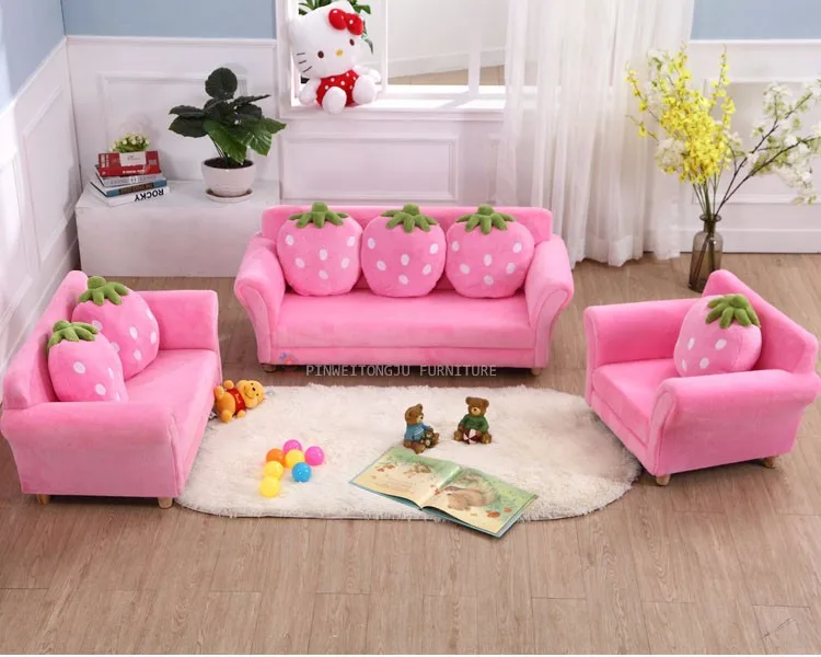 Kids Room Furniture Top Quality Guarantee Fabric Upholstered Kids Sofa ...