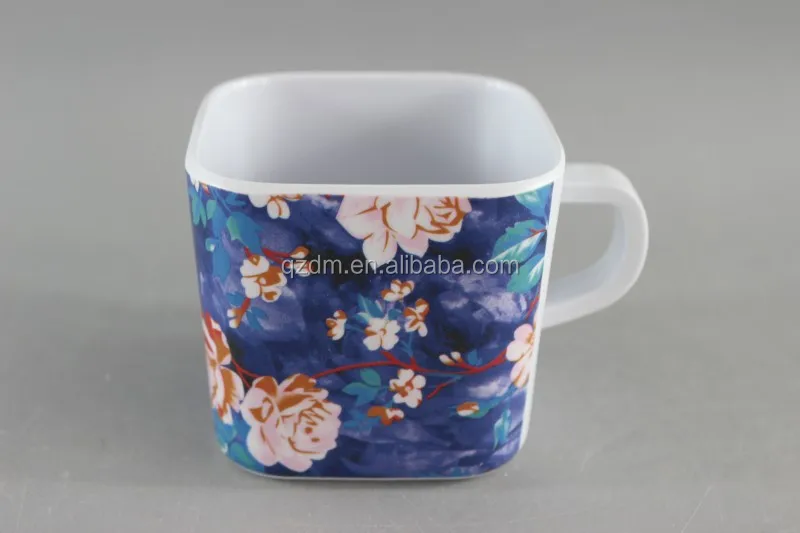 250ML Melamine Square Cup And Saucer