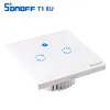 Sonoff T1 US/UK/EU Wifi Light 123 Gang Touch/WiFi/315 RF/APP Remote Smart Home Wall Touch Tempered Glass Switch Panel LED Light