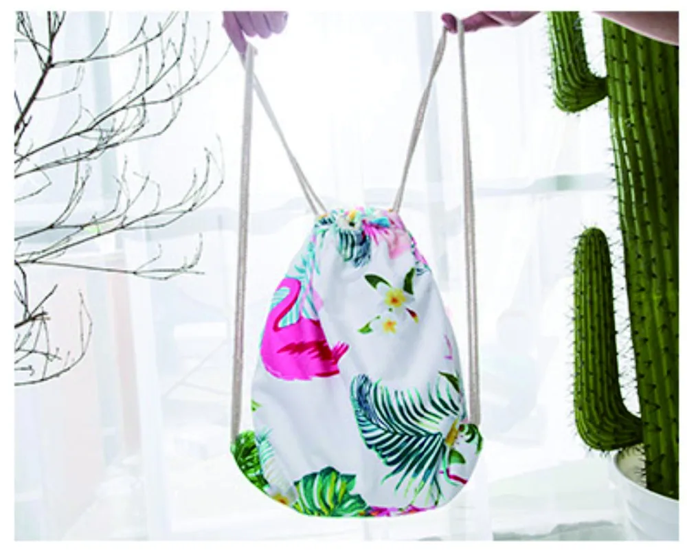 Hot Personalized Printing Folding Beach Towel Backpack Rectangle Adult