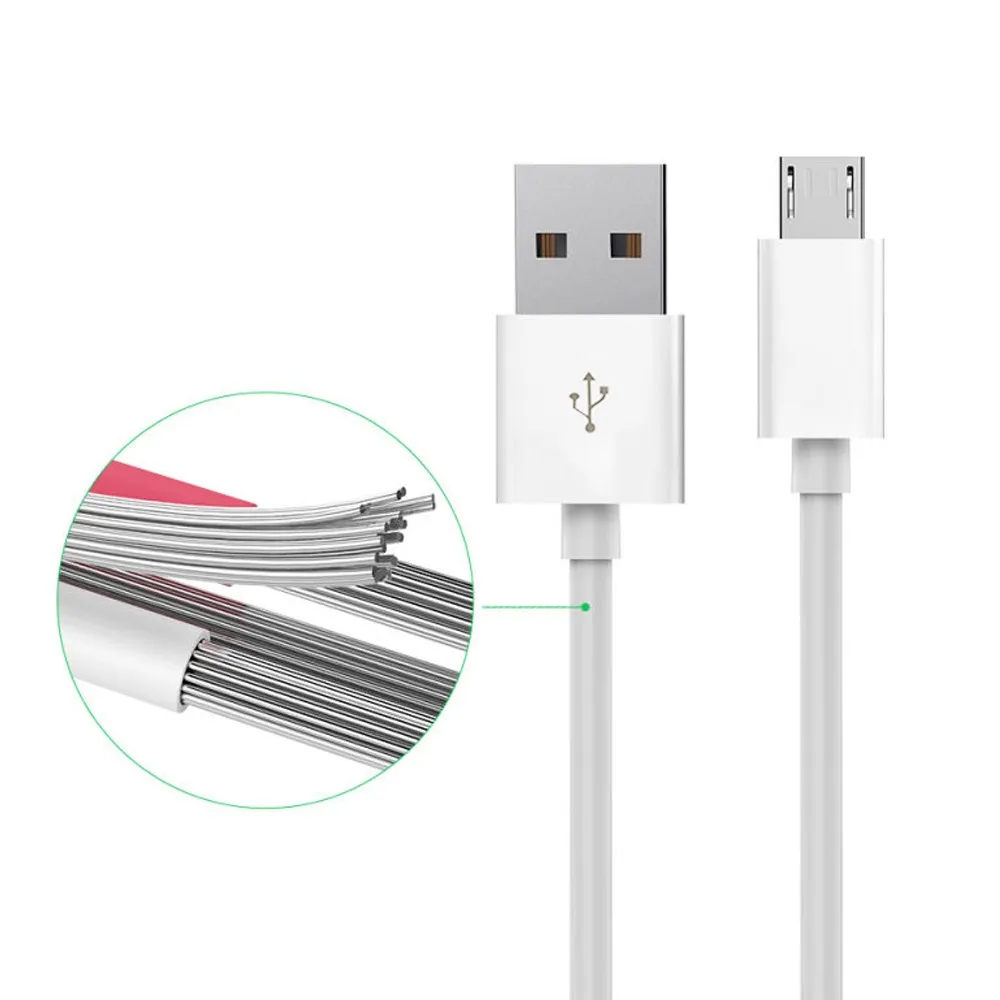 Factory Original High quality 2A Micro USB Cable for samsung data cable black/white - ANKUX.COM