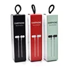 Custom silver card paper headphone packaging with clear pvc window for In-ear earphones