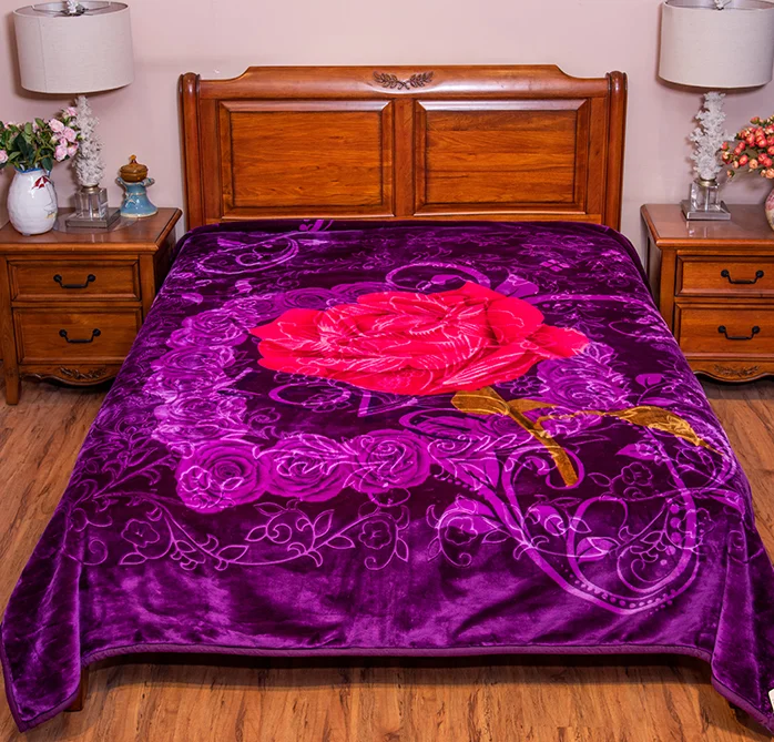 100 Polyester Cheap Mexican Soft Touch King Size 2 Ply Mink Blanket