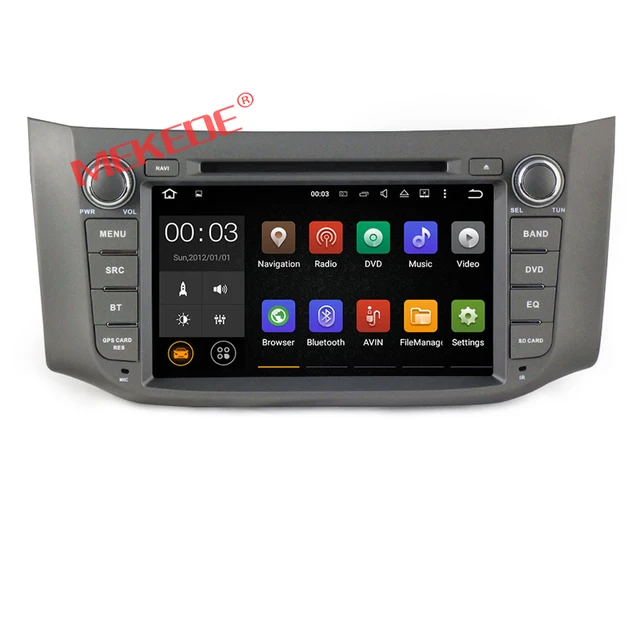 Quad Core Android 6.0 Auto Car GPS Navi Stereo For Sylphy B17 Pulsar Sentra 2012-2017 Radio WIFI 4G 2G RAM