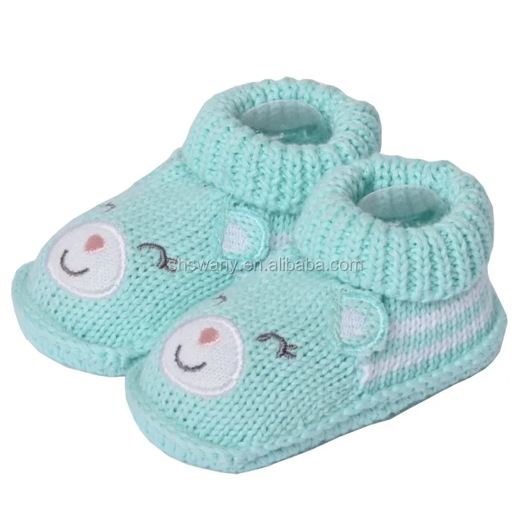 hand knitted baby booties