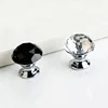 Zinc knob Crystal Glass Alloy Door Drawer Cabinet Wardrobe Pull Handle Knobs Drop Worldwide Store With Screw
