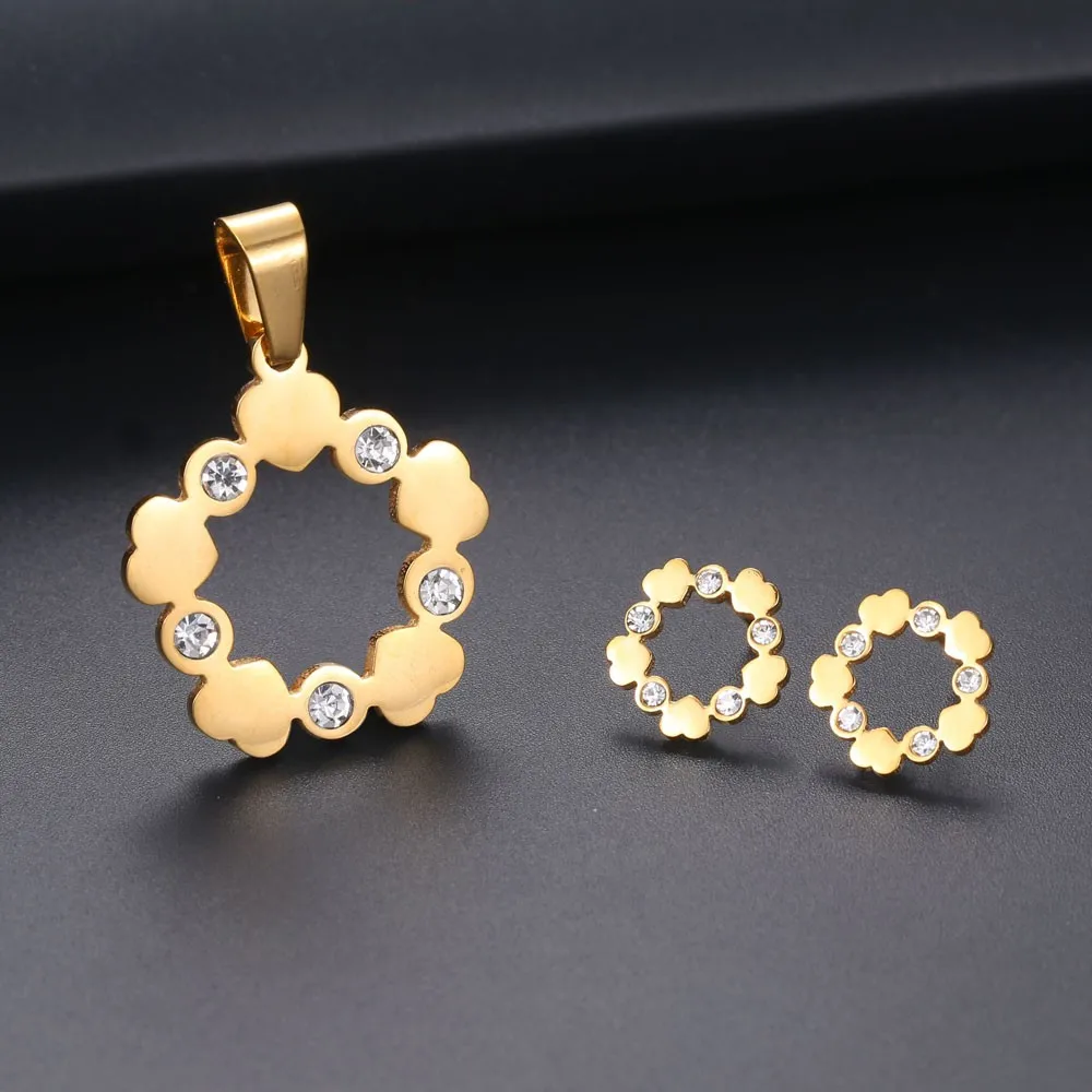 Cheap Stainless Steel Jewelry Jewelry Sets 18k Gold S113 Buy