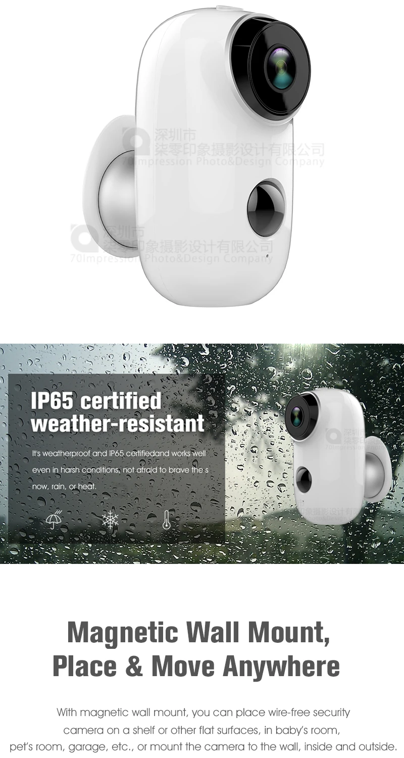 Battery Operated Outdoor Wireless Security Camera With Pir ...