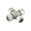 Stainless steel precision pipe fitting female cross