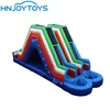 Retractable Summer amusement park inflatable bouncer with water slide for sale