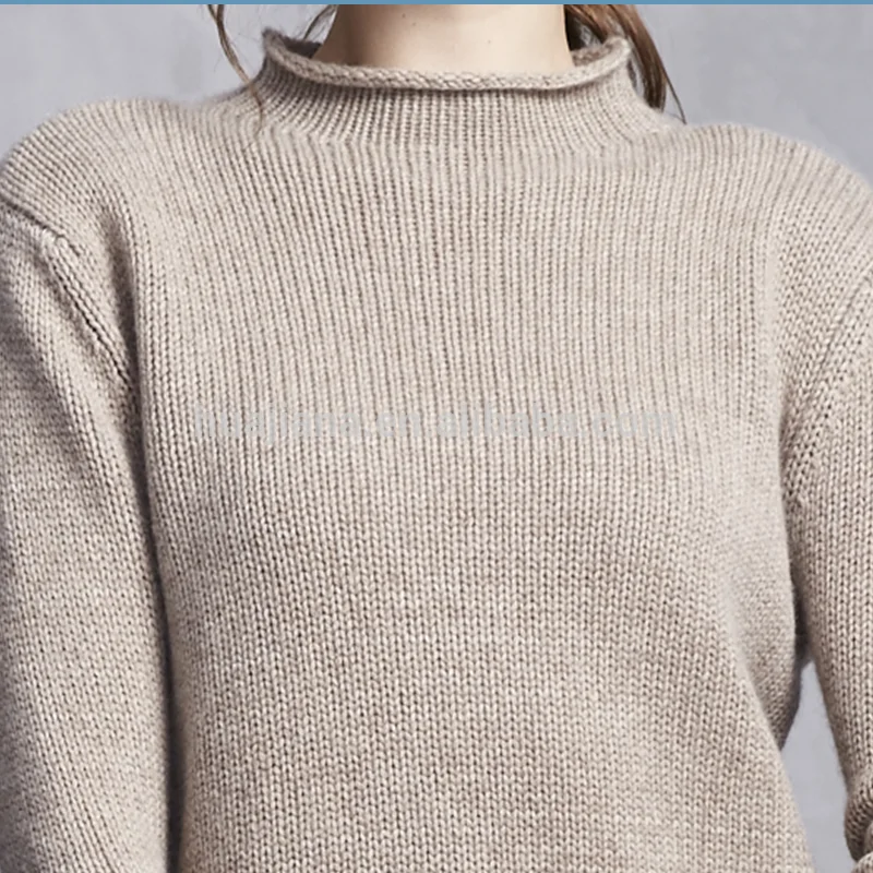 工厂100% 羊绒女人平针织毛衣