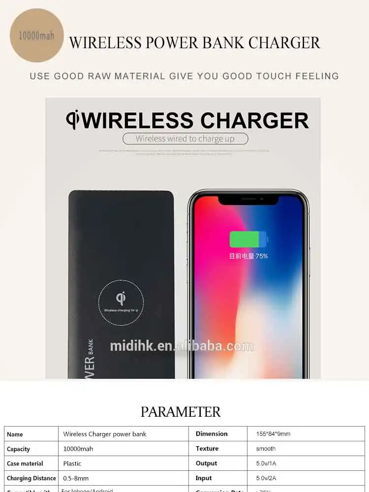 High Quality Outdoor Qi Panel Fast Charger Waterproof Wireless Portable 10000mah Original Power Bank - ANKUX.COM