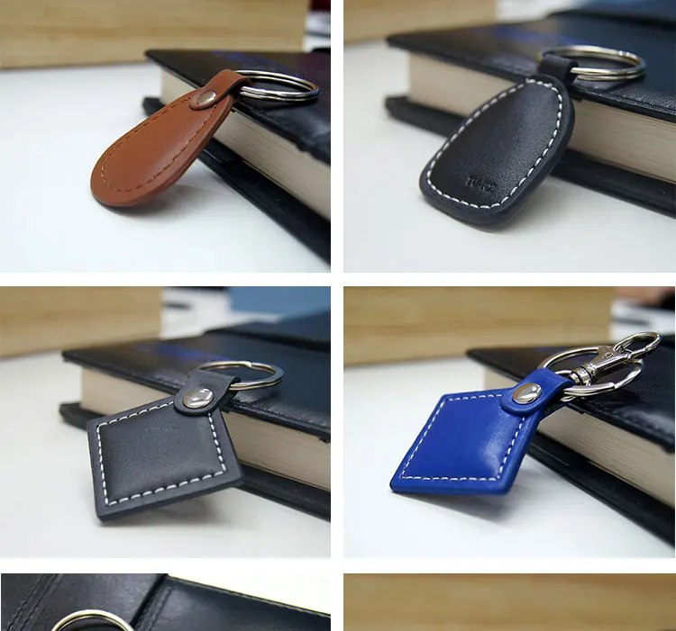 Dejian Best Cheap Custom Leather Keychain with HF 13.56 MHz 4K S70