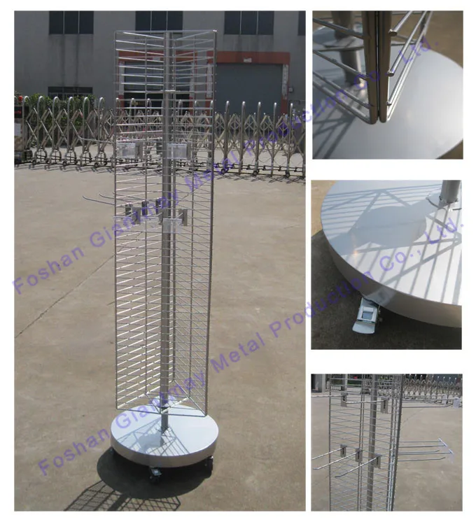 Giantmay Modern Hair Floor Stand Shop Rotating Turntable Display Stands