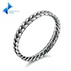 Authentic 925 Sterling Silver Stackable Ring Wheat Shape Arrow Finger Ring Women Vintage Jewelry
