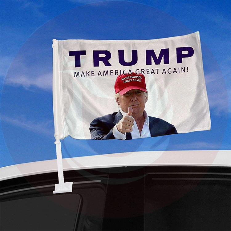 Double side Trump elect car flag