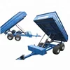 CE 4 wheels Tractor Hydraulic Dump Trailers /Farm Equipment tipper trailer with motor pump suit tractor atv utv