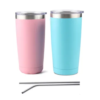 tumbler stainless steel sublimation 20oz coffee larger insulated vacuum mug cold keep double