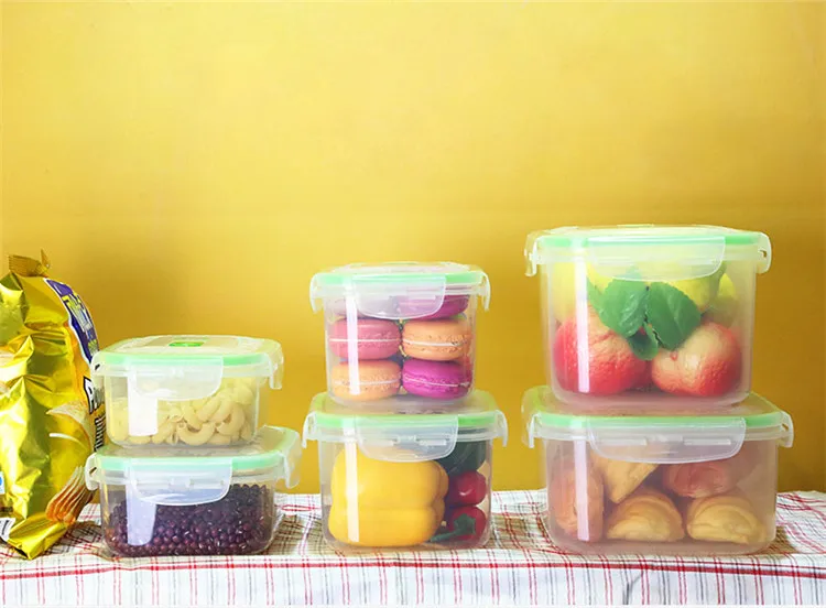 Pp Material Chinese Cheap Food Containers Plastic,Airtight Plastic Food