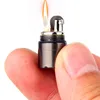 Outdoor Mini Nail Cover Lighter Kerosene Mini Lighten (no kerosene )Small Oil Machine Creative Key Chain Pendant Type Kerosene