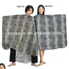 zebra print styling cutting cape