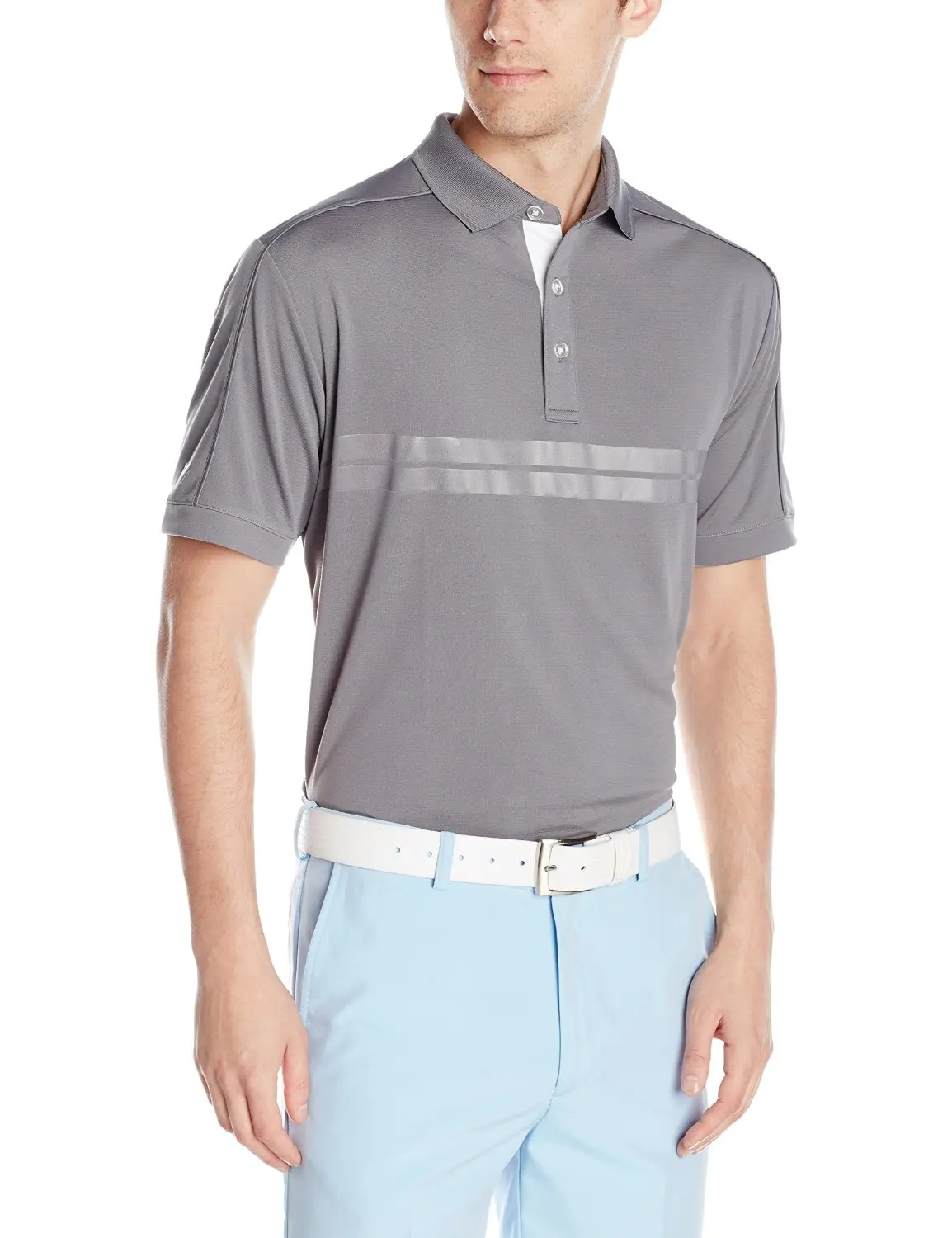 Callaway Men's Golf Short Sleeve Embossed Athletic Polo Shirt