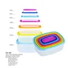 Rainbow Food Storage Set, Walmart Square Plastic Storage Containers, rectangle Storage Container