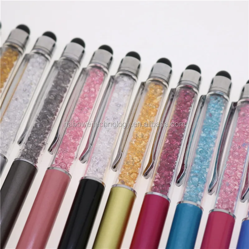 Universal crystal capacitive stylus pen touch screen pen for For ipad Phone/ iPhone Samsung/ Tablet